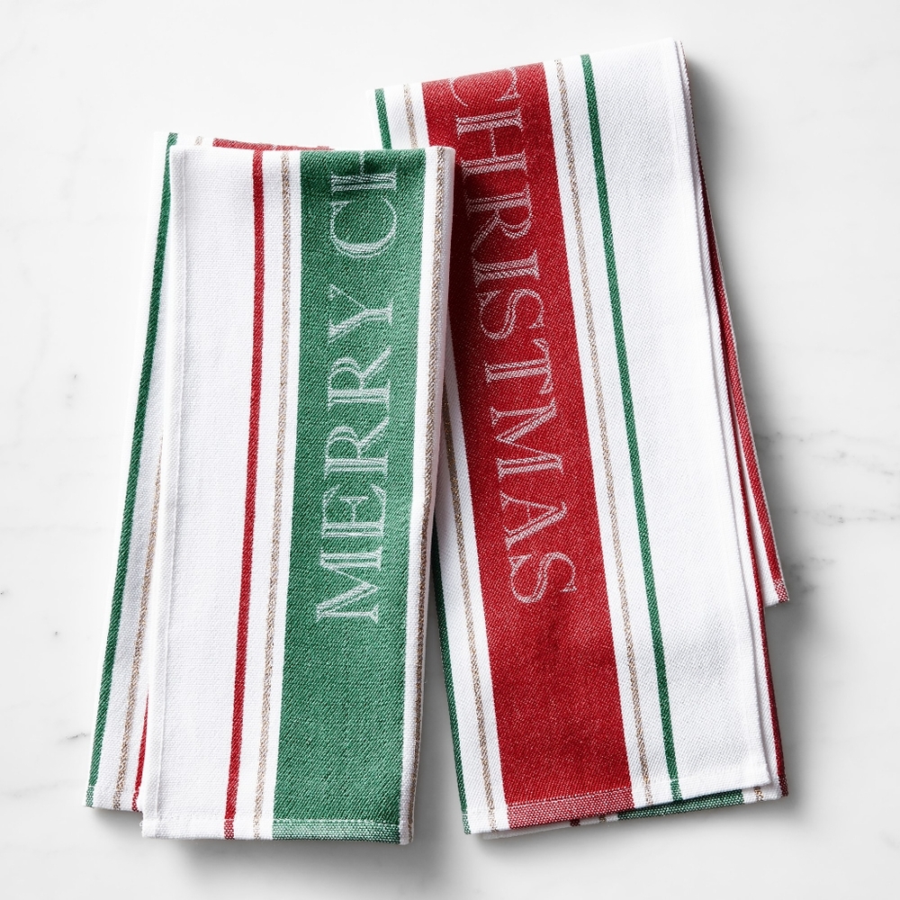 Williams Sonoma Jacquard Kitchen Towel Set of 2